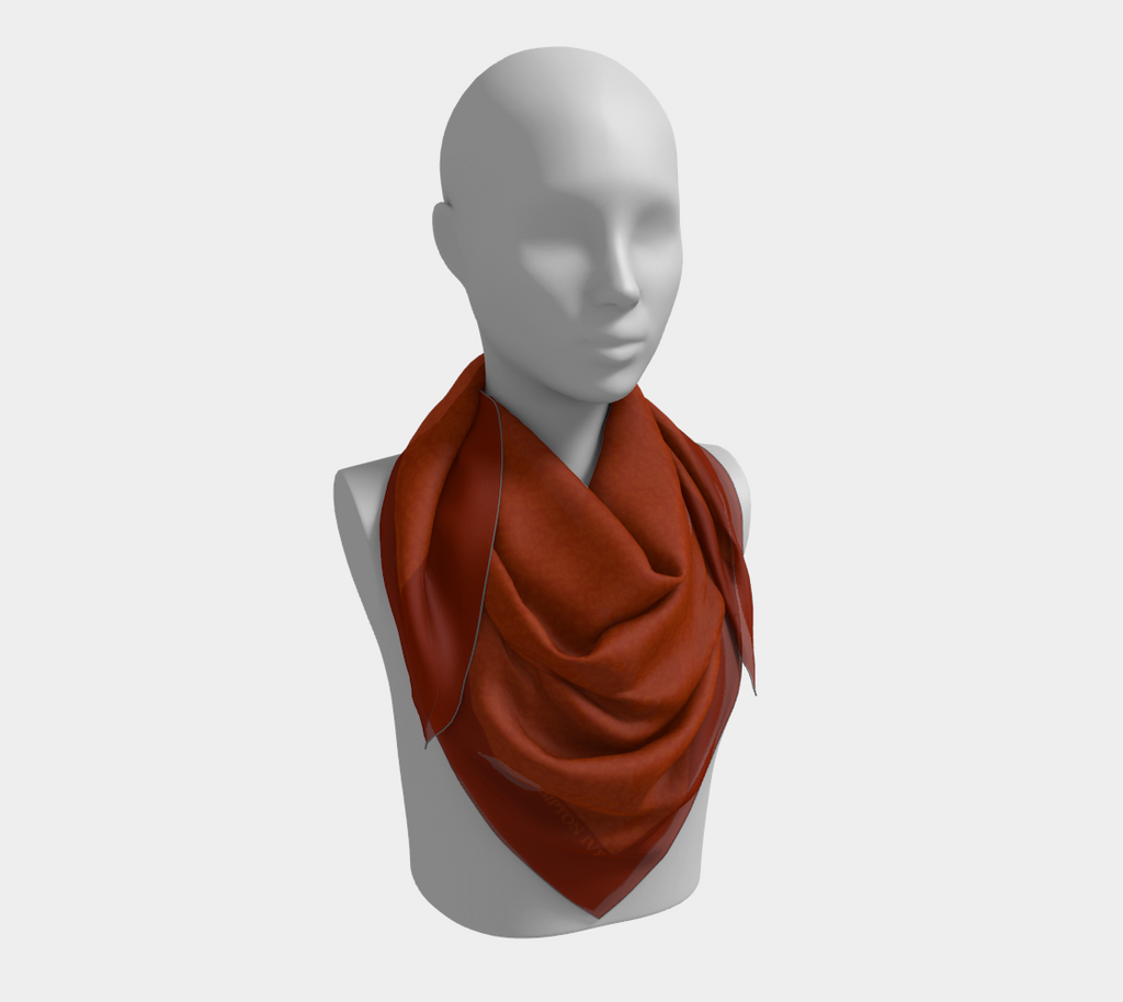 Tuscan Tangerine Satin Scarf