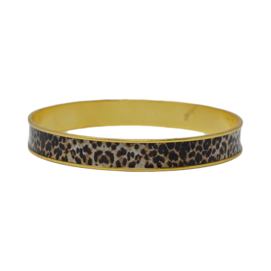 Leopard Print Bangle Bracelet