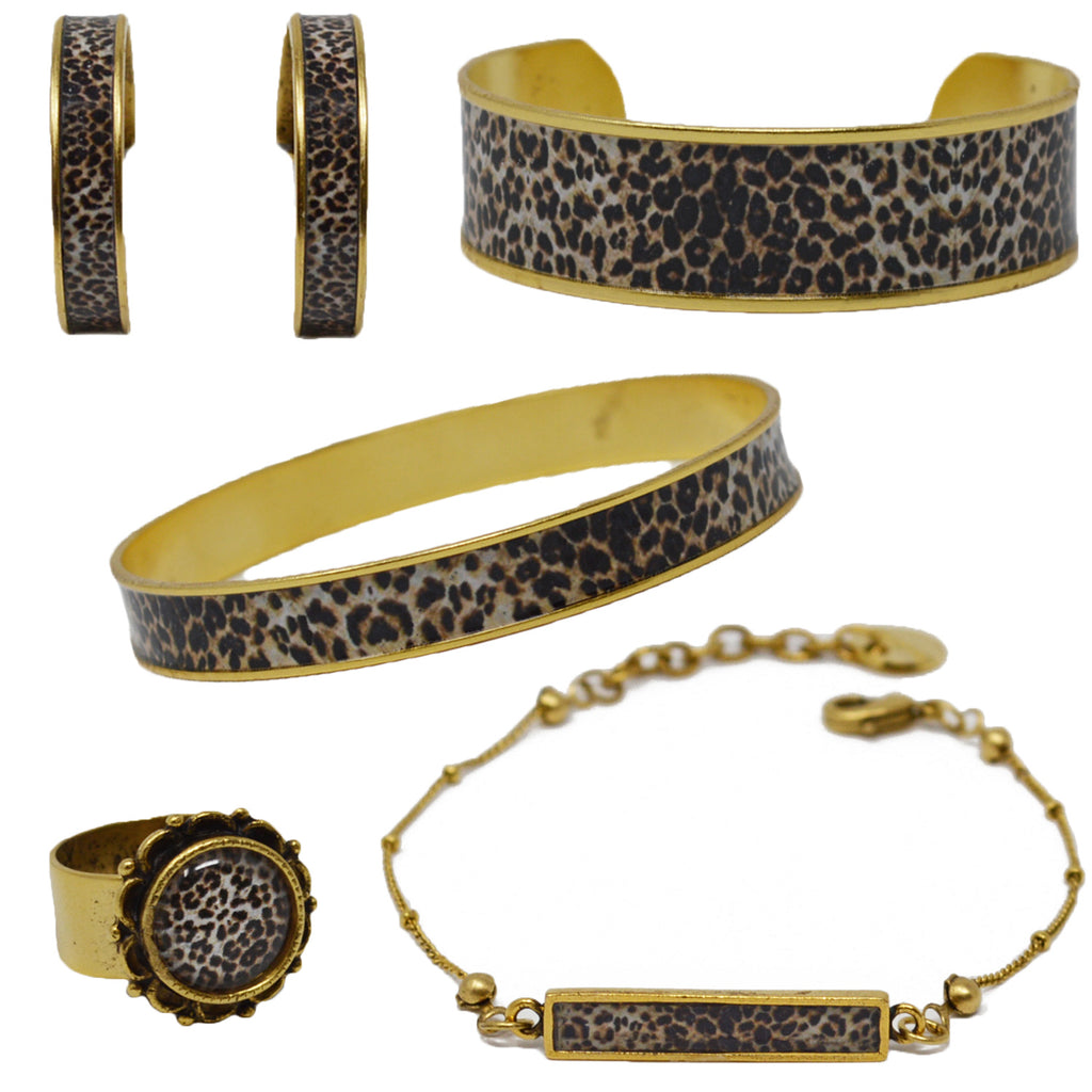 Leopard Print Jewelry Set