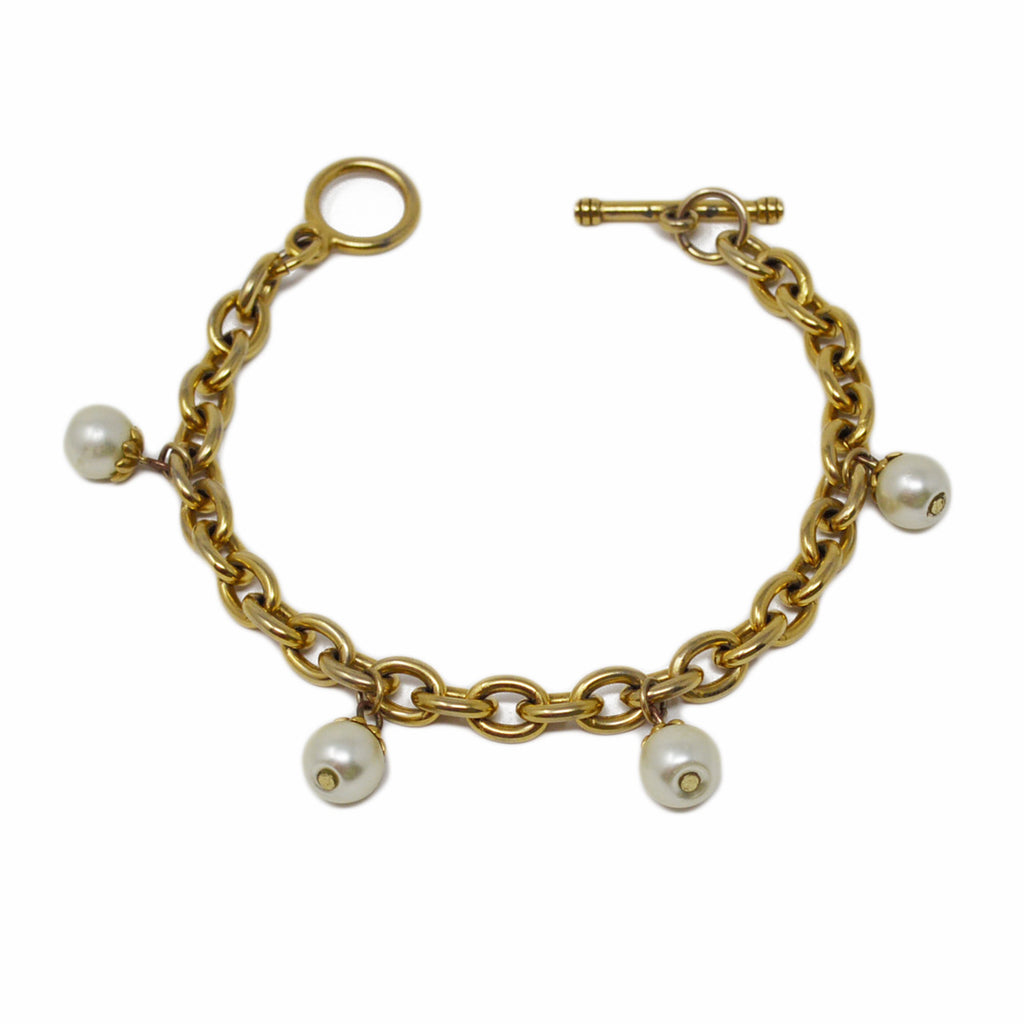 Classic Pearl Charm Bracelet