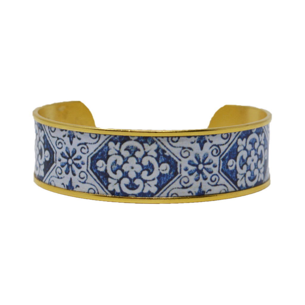 East End Royal Blue Tile Cuff Bracelet